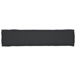 vidaXL Coussins de palette pour banc 2 Pièces Noir 180x40x8 cm Tissu Oxford