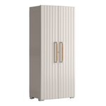 Keter Armoire de rangement avec étagères Groove beige et sable