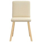 vidaXL Chaises à manger lot de 6 crème tissu