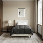 vidaXL Duvet complet toute l'année Anthracite 155 x 200 cm Microfibre