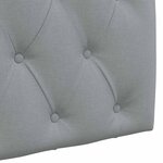 vidaXL Tête de lit suspendue Avec lumière LED Gris clair Tissu