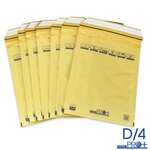 Lot de 100 enveloppes à bulles pro+ marron d/4 format 170x265 mm