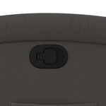 vidaXL Fauteuil inclinable gris cuir véritable