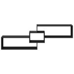 vidaXL Armoire murale 158x18x53 cm noir bois d'ingénierie