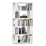 vidaXL Bibliothèque/Séparateur de pièce Blanc 80x25x163 5cm Pin massif