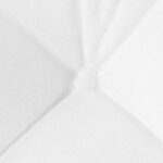 vidaXL Coussins de siège 4 Pièces Blanc 40 x 40 x 12 cm tissu