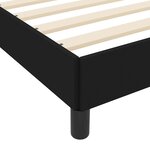 vidaXL Lit à ressorts avec matelas Noir 100 x 200 cm tissu