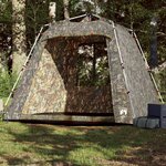 vidaXL Tente de pêche 4 personnes camouflage libération rapide