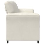 vidaXL Sofa 3 places Crème 198 x 83 x 95 cm Velours