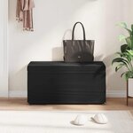 vidaXL Tabouret Noir 81 x 41 x 40 cm Velours et Bois Composite