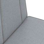 vidaXL Fauteuil de sol ajustable Gris clair Tissu