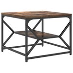 vidaXL Table basse Chêne fumé 51 x 50 x 40 cm