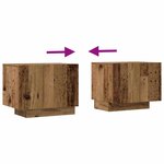 vidaXL Meuble TV vieux bois 100x35x40 cm bois d'ingénierie