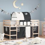 vidaXL Lit mezzanine enfants avec tunnel sans matelas 80x200 cm