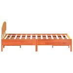 vidaXL Cadre de lit sans matelas cire marron 150x200cm bois pin massif