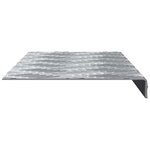 vidaXL Plaques à damier 10 Pièces Argent 60 x 18 cm Aluminium