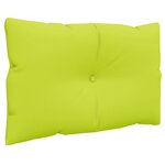 vidaXL Coussins de palette lot de 2 vert vif tissu