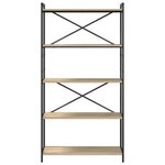 vidaXL Bibliothèque Chêne sonoma 80 x 30 x 153 cm Bois d'ingénierie