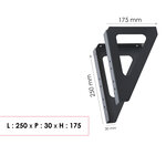 Equerres noir mat ral 9005m
