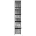 vidaXL Étagère Sonoma gris 80 x 30 x 155.5 cm Bois d'ingénierie