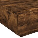 vidaXL Table basse chêne fumé 80x80x31 cm bois d'ingénierie
