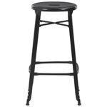 vidaXL Mobilier de bar 3 Pièces Acier Noir