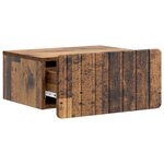 vidaXL Cabinet de chevet mural 2 pc Bois ancien 49 x 34 5 x 24 cm