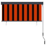 vidaXL Store roulant d'extérieur 140x250 cm Orange et marron