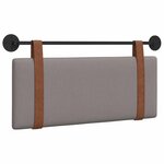 vidaXL Tête de lit suspendue Taupe PU antique