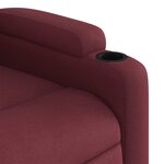 vidaXL Fauteuil de massage inclinable Rouge bordeaux Tissu