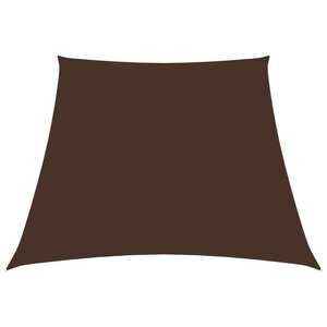 vidaXL Voile de parasol Tissu Oxford trapèze 2/4x3 m Marron