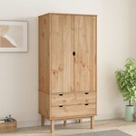 vidaXL Garde-robe OTTA 76 5x53x172 cm Bois massif de pin