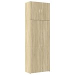 vidaXL Buffet haut chêne sonoma 80x42 5x249 cm bois d'ingénierie