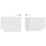 vidaXL Meuble TV avec lumières LED Blanc 180x35x40 cm