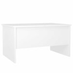 vidaXL Table basse blanc 80x50x42 5 cm bois d'ingénierie
