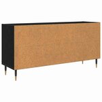 vidaXL Meuble TV Chêne noir 103 5 x 30 x 50 cm Bois d'ingénierie