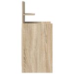 vidaXL Tables de chevet avec 2 tiroirs 2 Pièces chêne sonoma 38x34x80 cm