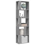 vidaXL Bibliothèque Sonoma gris 45x24x160 cm Bois d'ingénierie