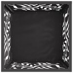 Foyer carré vidaXL Noir 40x40x40 cm Acier