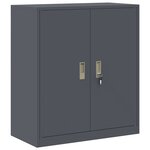 vidaXL Armoire de rangement Anthracite 80 x 40 x 90 cm Acier