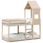 vidaXL Lit superposé sans matelas 75x190 cm bois de pin massif