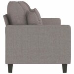 vidaXL Canapé à 3 places Taupe 180 cm Tissu