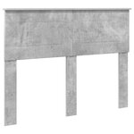 vidaXL Cadre de lit Béton 120 x 190 cm Bois d'ingénierie