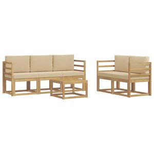 vidaXL Ensemble de canapés d'extérieur 6 pc