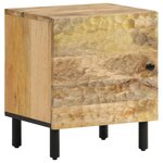 vidaXL Tables de chevet 2 Pièces 40x33x46 cm Bois de manguier solide