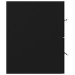 vidaXL Armoire d'évier Noir 100x38 5x48 cm Bois d’ingénierie