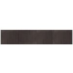 vidaXL Tapis rectangulaire marron foncé 80x400 cm bambou