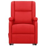vidaXL Fauteuil Rouge Similicuir