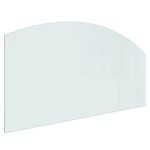 vidaXL Plaque de verre pour cheminée 120x60 cm