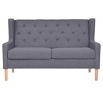 Ensemble de canapés 3 Pièces tissu gris